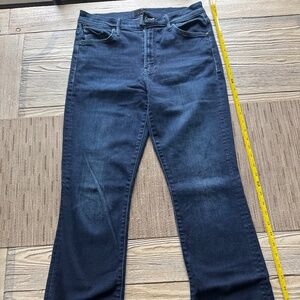 Mother Insider Crop step fray jean